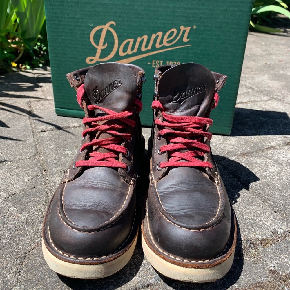 Danner women’s Bull Run Moc Toe boots.